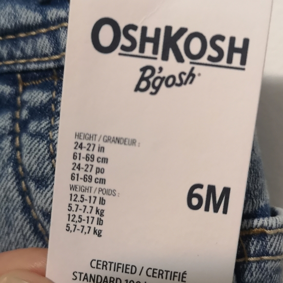 NWT Oshkosh Jean overalls - Picture 2 of 3